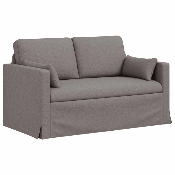 vidaXL Sofa 120cm Sivo-smeđa Metal