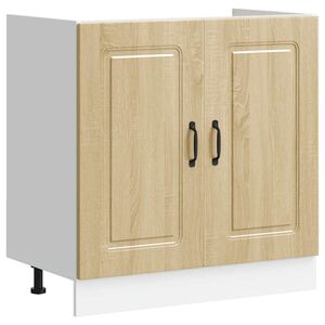 vidaXL Donji ormarić za sudoper Kalmar boja hrasta 80x46x81,5cm drveni