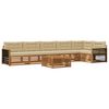 vidaXL Set vanjskih sofa s jastukom 7 pcs Prirodna i bež