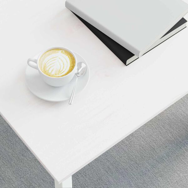 vidaXL Kava Stol Bijelo 50 x 50 x 36 cm Čvrsto borovo drvo