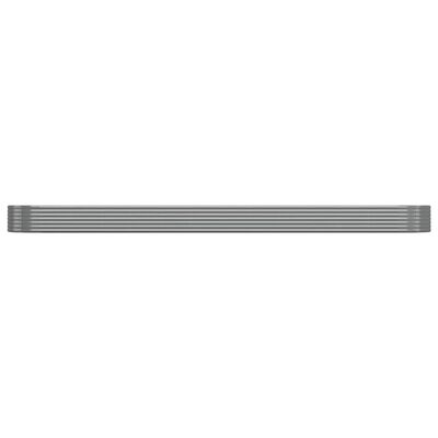 vidaXL Povišena vrtna gredica od čelika 544x100x36 cm sivi