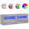 vidaXL Zidni TV ormarići LED 2 kom siva boja hrasta 60x30x40 cm
