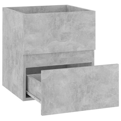 vidaXL Ormarić za umivaonik siva boja betona 41 x 38,5 x 45 cm iverica