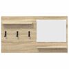 vidaXL Vje&scaron;alica za kapute na zidu Zidne Sonoma hrast 90 x 10 x 50 cm
