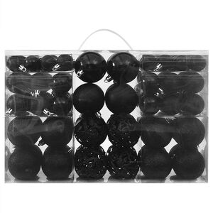 vidaXL Set od 100 božićnih kuglica crni