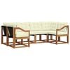 vidaXL Set vanjskih sofa 6 kom. Prirodna i krem