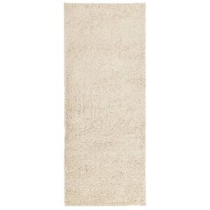 vidaXL Čupavi tepih PAMPLONA visoka vlakna moderni zlatni 80 x 200 cm