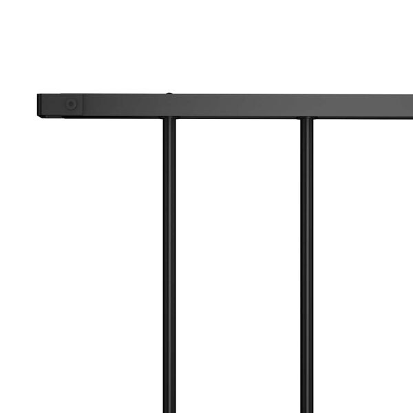 vidaXL Ogradni panel od čelika s praškastim premazom 1,63x0,75 m crne boje