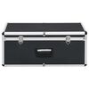 vidaXL Kutije za pohranu 2 kom crne aluminijske