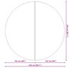 vidaXL Podni sheet za bazen Crna Ø 244 cm Poliester geotekstil