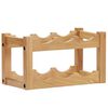 vidaXL Stalak za vino za 6 boca 37 x 21 x 21 cm od masivne hrastovine