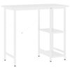 vidaXL Stol za računalo bijeli 80 x 40 x 72 cm od MDF-a i metala