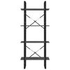 vidaXL Ormarić za knjige s 4 razine sivi 60x30x140 cm masivna borovina