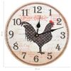 325175 vidaXL Wall Clock with Chicken Design Multicolour 30 cm MDF
