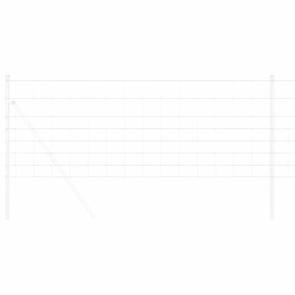 vidaXL Divlja ograda Vruće pocinčano 1000 x 80 x 0,18 cm Željezo