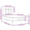 vidaXL Okvir za krevet s madraca tamnosmeđi 120x190 cm od tkanine
