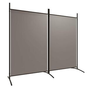 vidaXL Sobna pregrada s 2 panela antracit 175 x 180 cm od tkanine