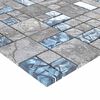 vidaXL Mosaic keramika 11 pcs Siva i plava 50 x 50 cm Stakl