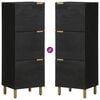 vidaXL Visoka komoda crna 40 x 33 x 110 cm od konstruiranog drva
