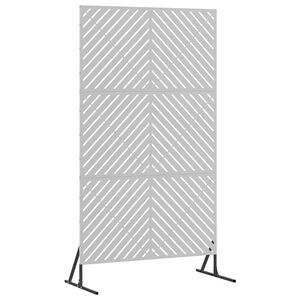 vidaXL Zaslon za privatnost 100 x 50 x 180 cm Pocinčani čelik Srebrna