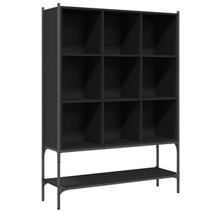 vidaXL Regal za knjige crni 102 x 30 x 141,5 cm od konstruiranog drva