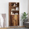 vidaXL Highboard Staro drvo 69,5 x 32,5 x 180 cm Konstruirano drvo