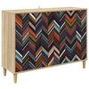 vidaXL Kreveta OMMEN Sonoma 102 x 33 x 75 cm Konstruirano drvo