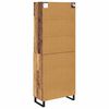 vidaXL Highboard Staro drvo 69,5 x 34 x 180 cm Konstruirano drvo