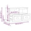 vidaXL TV ormarić sjajni bijeli 80x35x50 cm od konstruiranog drva