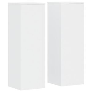 vidaXL Stalci za biljke 2 kom bijeli 33x33x100 cm konstruirano drvo