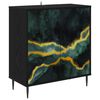 vidaXL Kreveta WIJHE Crni hrast 69 x 33 x 76 cm Konstruirano drvo