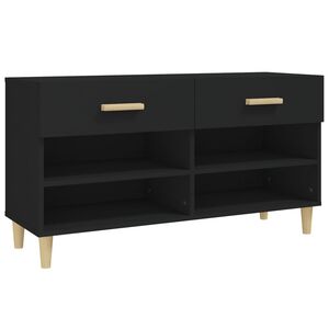 vidaXL Ormarić za cipele Crno 102x35x55 cm od konstruiranog drva