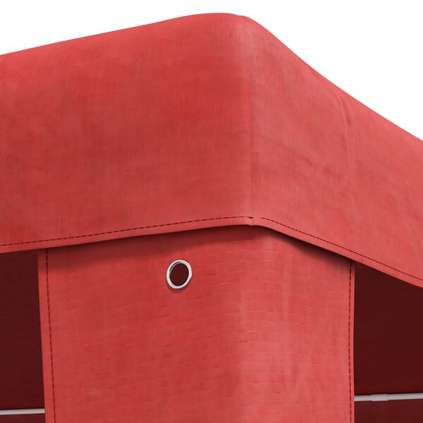 vidaXL &Scaron;ator za zabave Crvena 400 x 300 x 255 cm PE i čelik