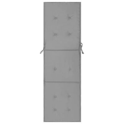 vidaXL Jastuk za ležaljku sivi 180 x 55 x 3 cm