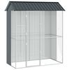 vidaXL Kavez za ptice Antracit 215 x 110 x 247 cm Cinkani čelik