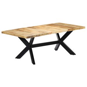 vidaXL Blagovaonski stol od masivnog drva manga 200 x 100 x 75 cm