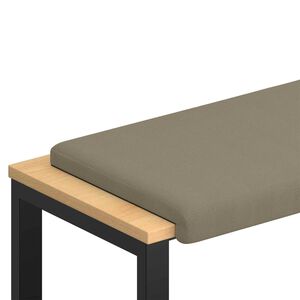 vidaXL Jastučić za klupu Teksturirani bar&scaron;un Kaki Dubina 35 cm