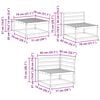 vidaXL Set vanjskih sofa 8 pcs Prirodna Čvrsto drvo akacije