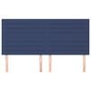 vidaXL Uzglavlje plavo 180x5x118/128 cm tkanina