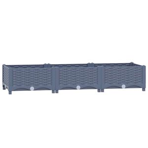 vidaXL Povi&scaron;ena gredica 120x40x23 cm od polipropilena