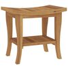 vidaXL Kupaonski bočni stolić 50 x 35 x 45 cm od masivne tikovine