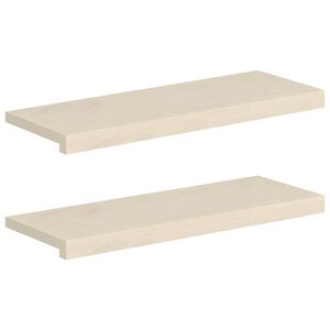 vidaXL Stepenica 2 kom. 70 x 25 x 2 cm Bijela Čvrsto Hrastovo Drvo