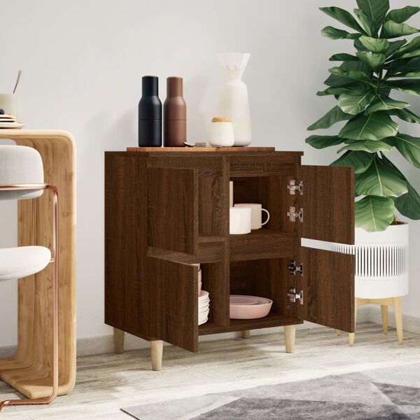 vidaXL Komoda boja smeđeg hrasta 60 x 35 x 70 cm konstruirano drvo