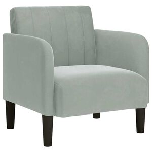 vidaXL Sofa fotelja s naslonima za ruke svijetlosiva 54 cm bar&scaron;unasta