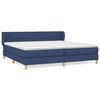 vidaXL Krevet s oprugama i madracem plavi 200 x 200 cm od tkanine