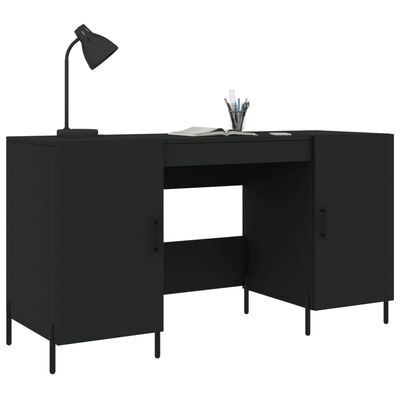 vidaXL Radni stol crni 140 x 50 x 75 cm od konstruiranog drva