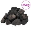 vidaXL Vulkansko kamenje 25 kg crno 5-8 cm