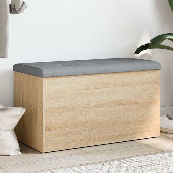 vidaXL Klupa za odlaganje Sonoma hrast 82x42x45 cm Konstruirano drvo