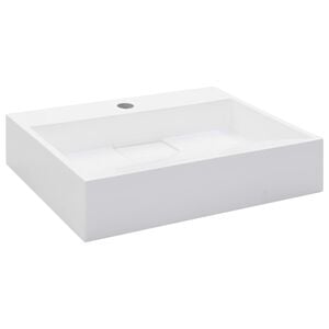 vidaXL Umivaonik od lijevanih minerala/mramora 50 x 38 x 13 cm bijeli