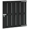 vidaXL Vrtna vrata 100 x 100 cm WPC i aluminij Crna